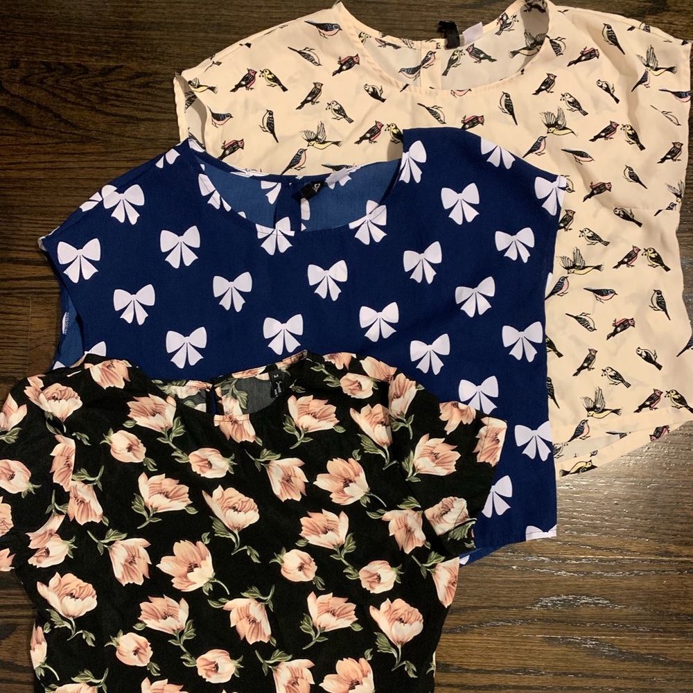 Loose crop top bundle